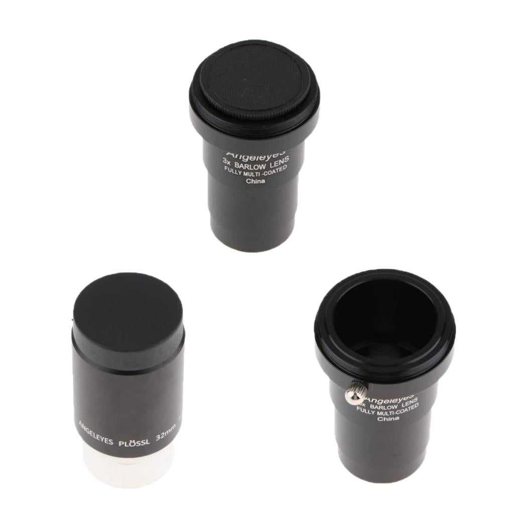 5X 3X + Plossl 32mm Barlow Lens Astronomy Telescope Eyepiece for Celestron