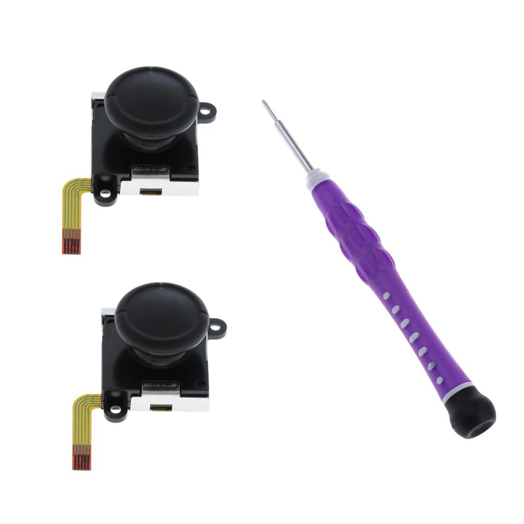 2x Analog Joystick L/R+Screwdriver Open Tool for Nintendo Switch Controller