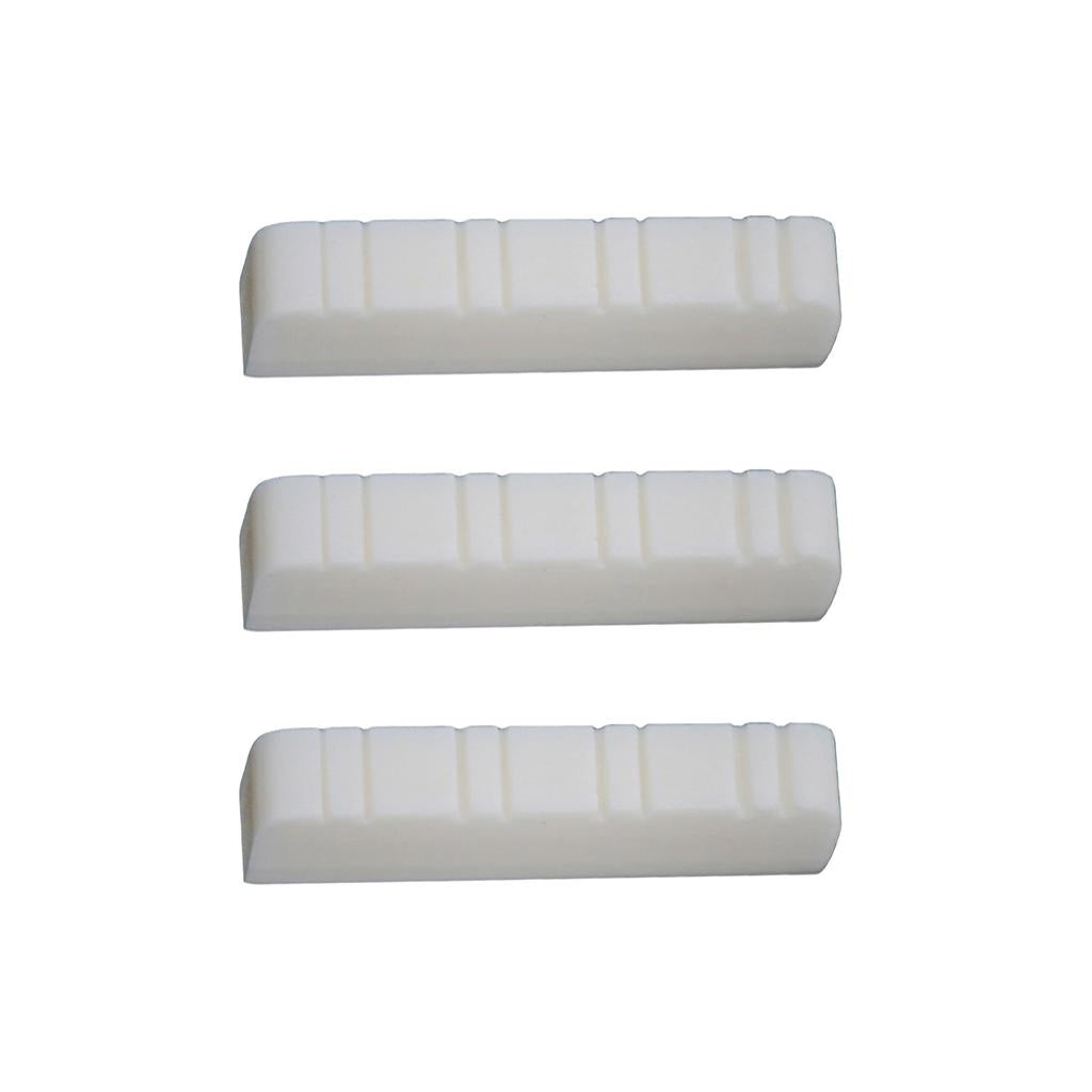 3 Pieces Bone Mandolin Nut for DIY Mandolin Parts 28x5x7mm