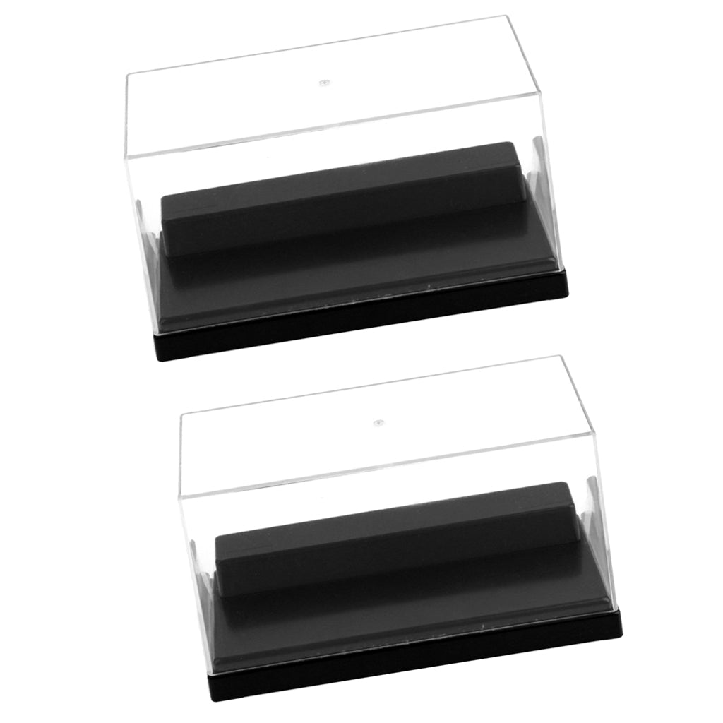 2pcs Clear Acrylic Display Box Case Car Figure Display 2 Steps Dustproof S
