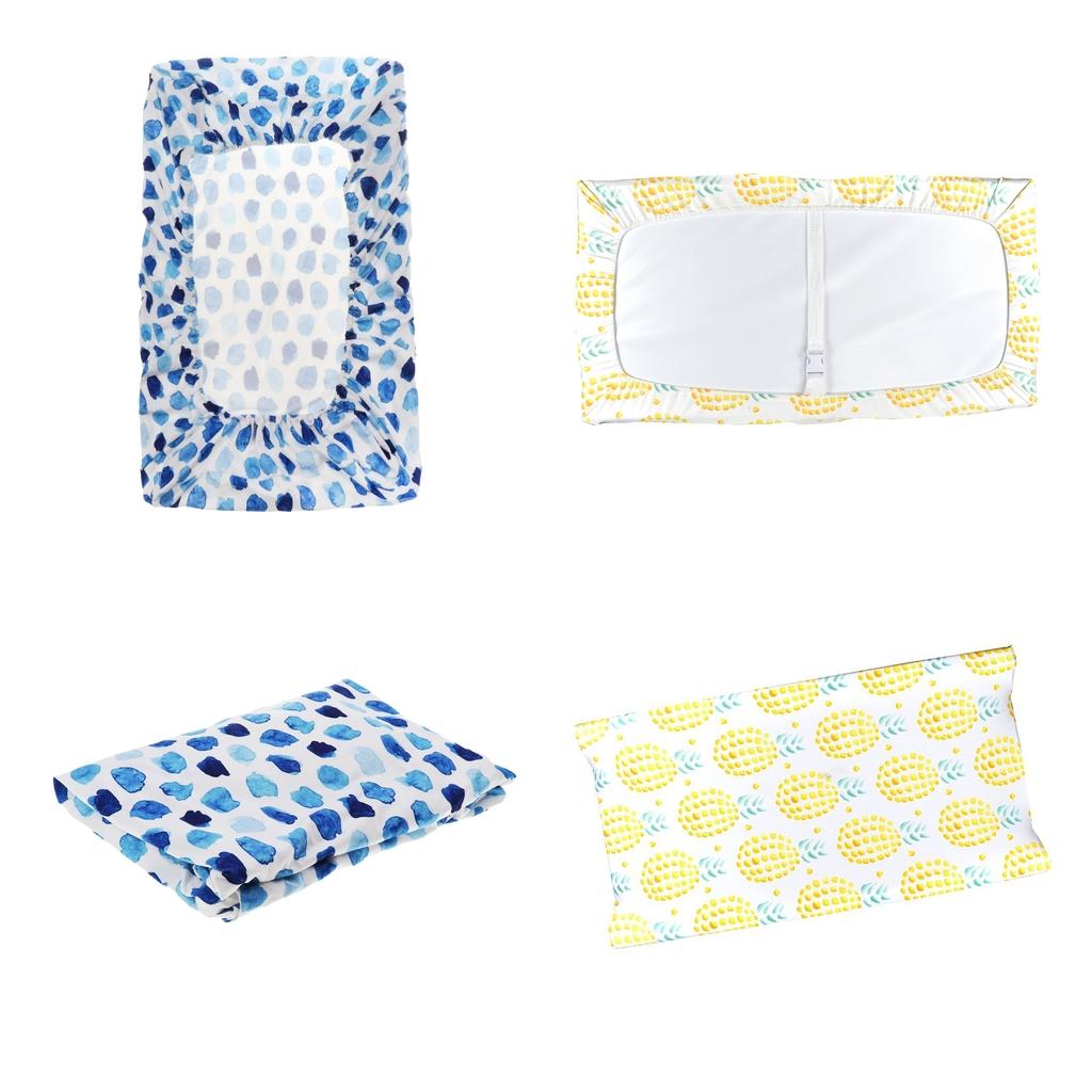 2Pcs Baby Changing Table Pad Cover Diaper Change Infant Nappy Changing