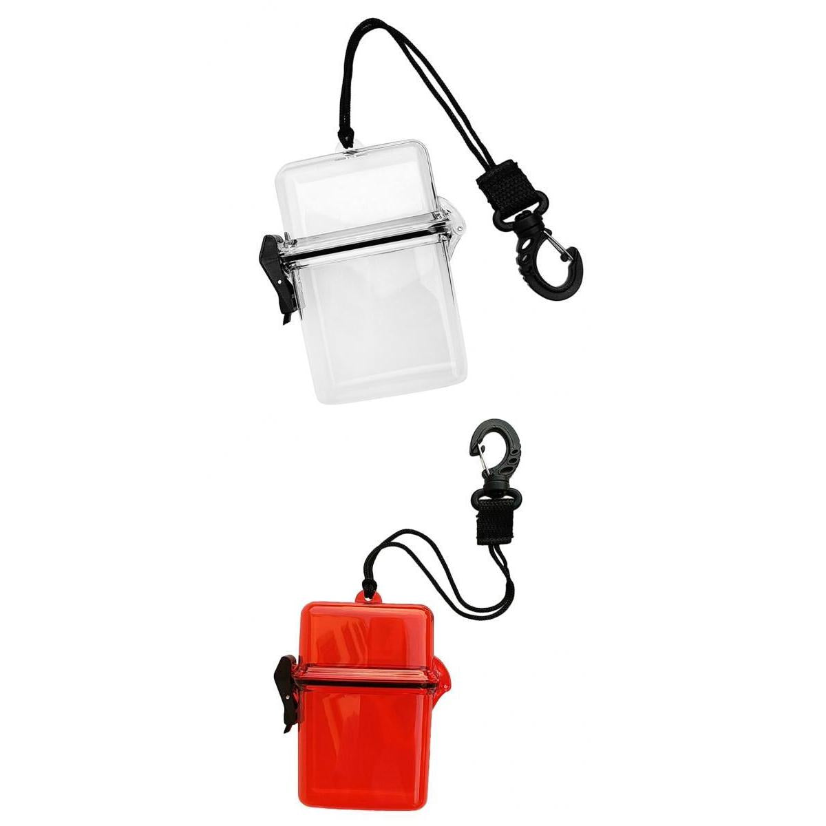 2 Pieces Waterproof Box Container Clip for Scuba Diving Surf Kayak Swim