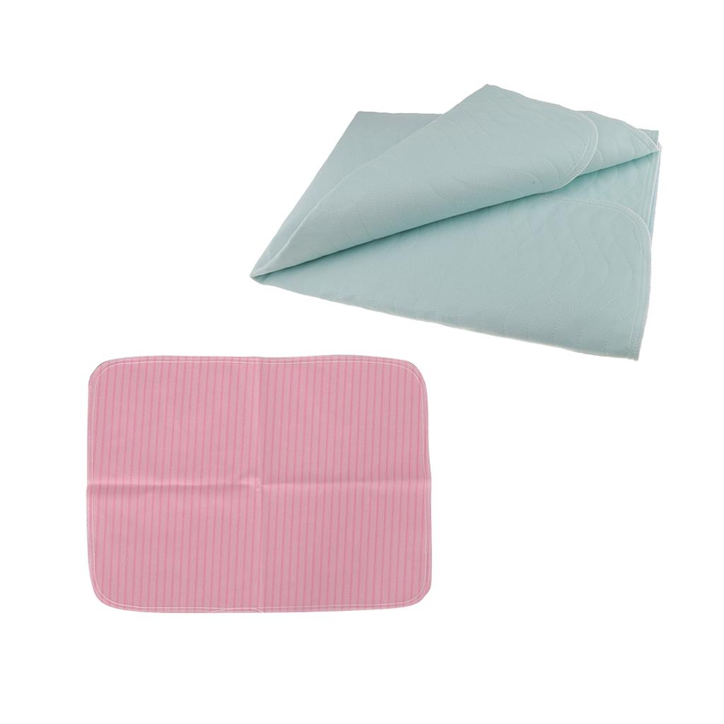2 Pieces Washable Reusable Underpad Incontinence Pad Absorbent Sheet Protect