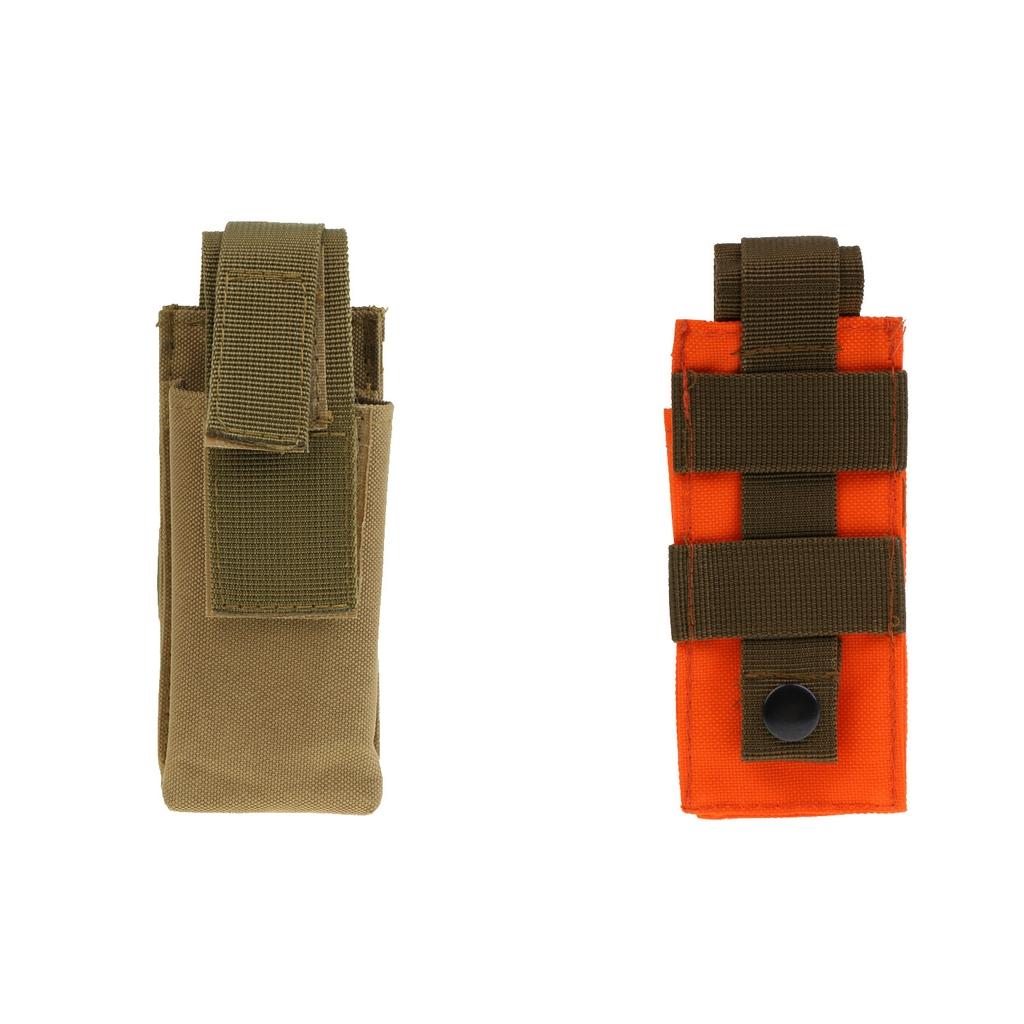 2pcs Outdoor Tactical Tourniquet Pouch with Shears Slot Orange Khaki
