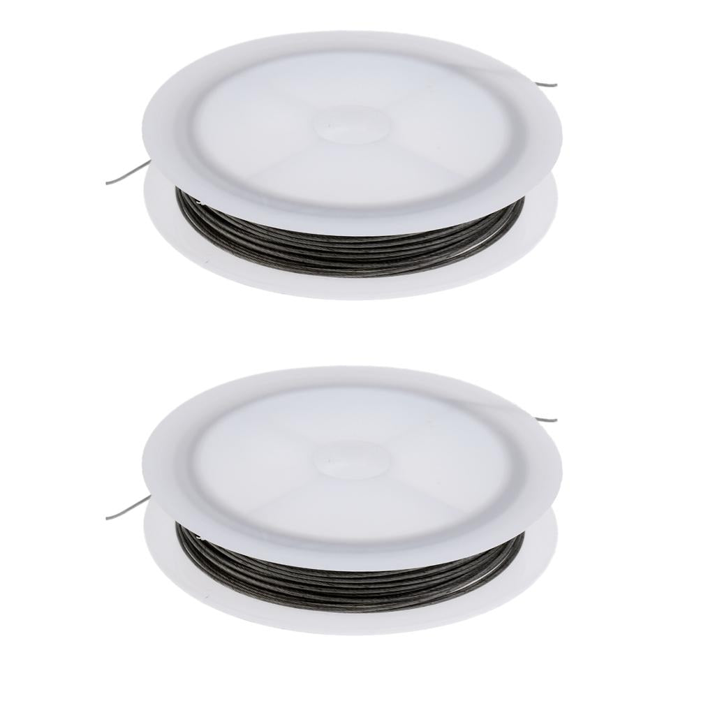 2pcs Fishing Leaders Stainless Steel Fishing Wire Steel Strand Wire Lines