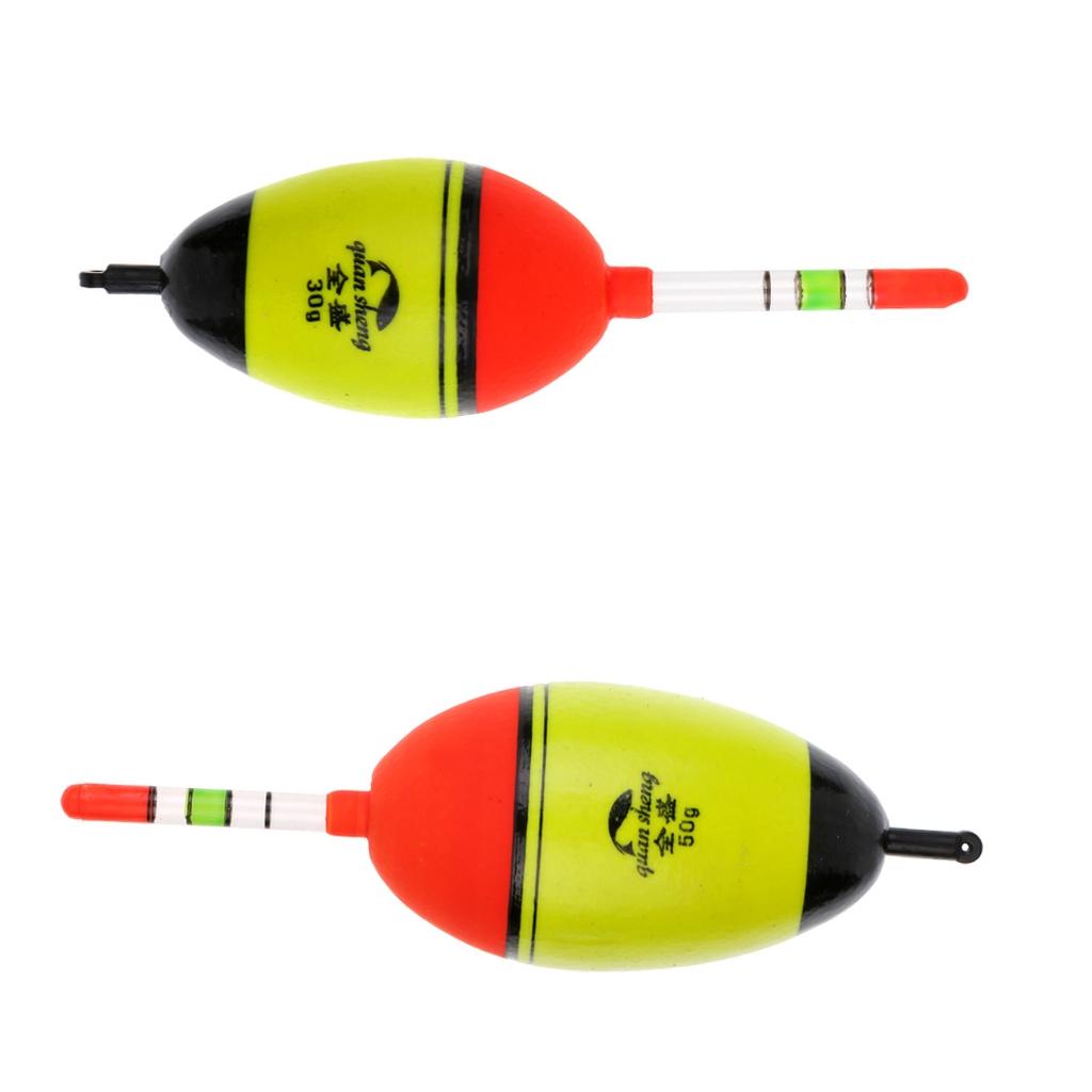 2pcs EVA Luminous Floating Sea Rock Fishing Striking Hard Tail Belly Floats