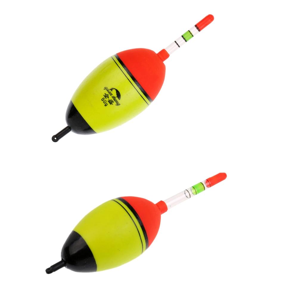2pcs EVA Luminous Floating Sea Rock Fishing Striking Hard Tail Belly Floats