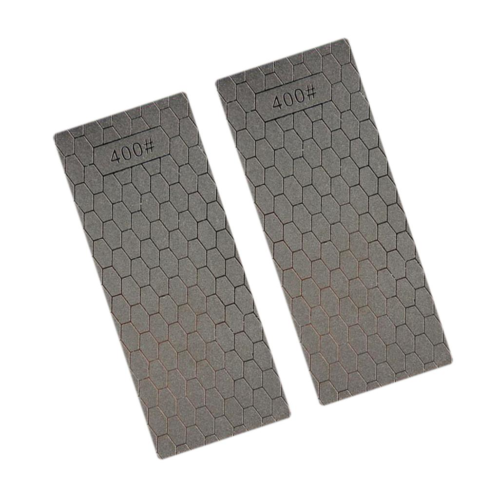 2pcs Single Side Diamond Sharpening Stone Grind Kitchen Sharpener Whetstone