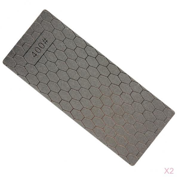 2pcs Single Side Diamond Sharpening Stone Grind Kitchen Sharpener Whetstone
