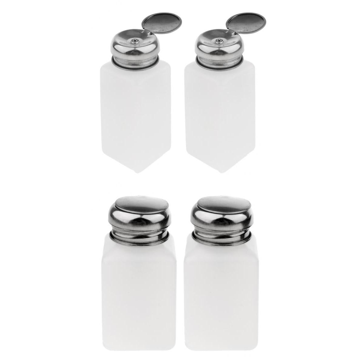 4x Nail Polish Remover Pump Dispenser Press Bottle Empty Container 200,250ml