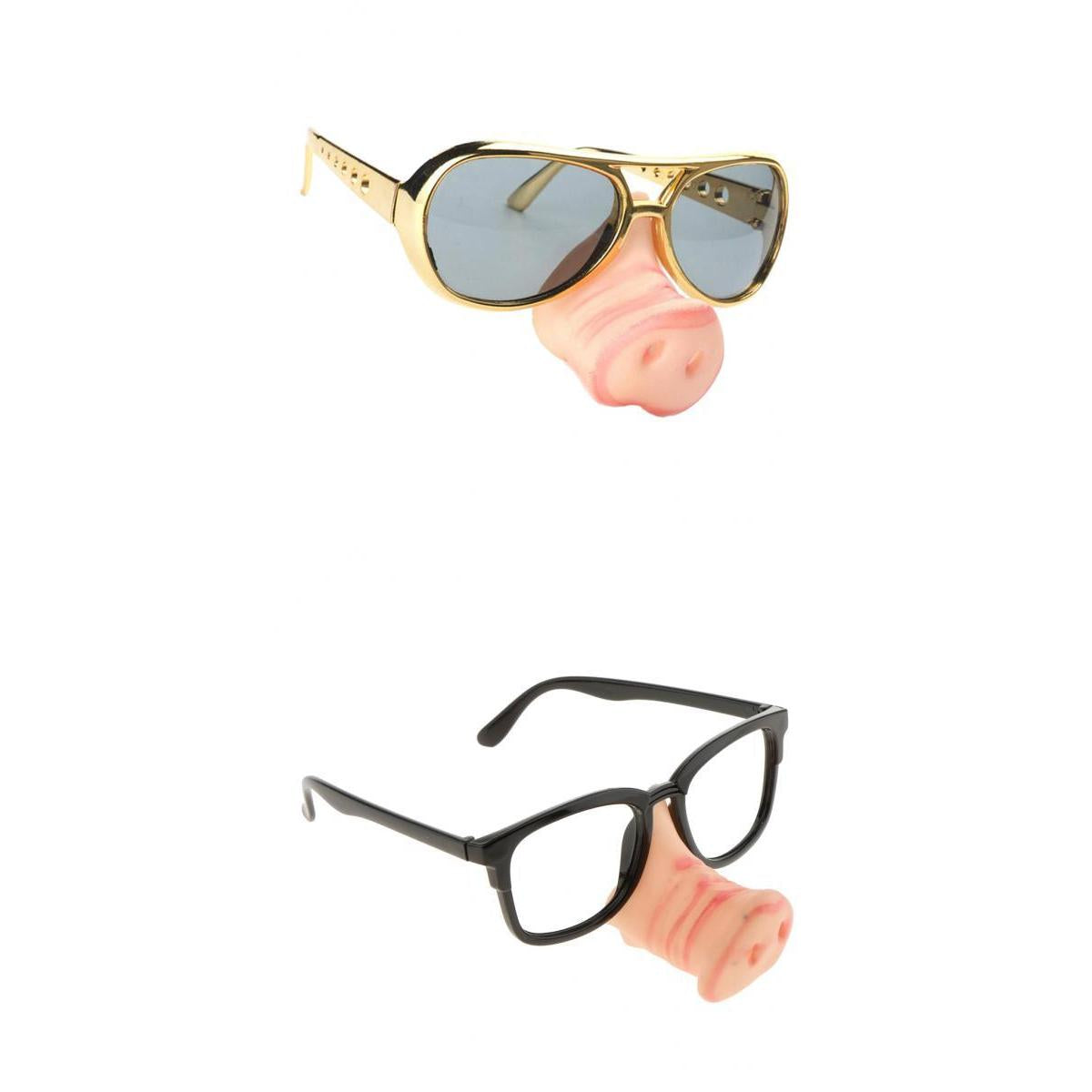 2/pack Novelty Pig Nose Sunglasses Funny Piggy Snout Fancy Dress Party Props