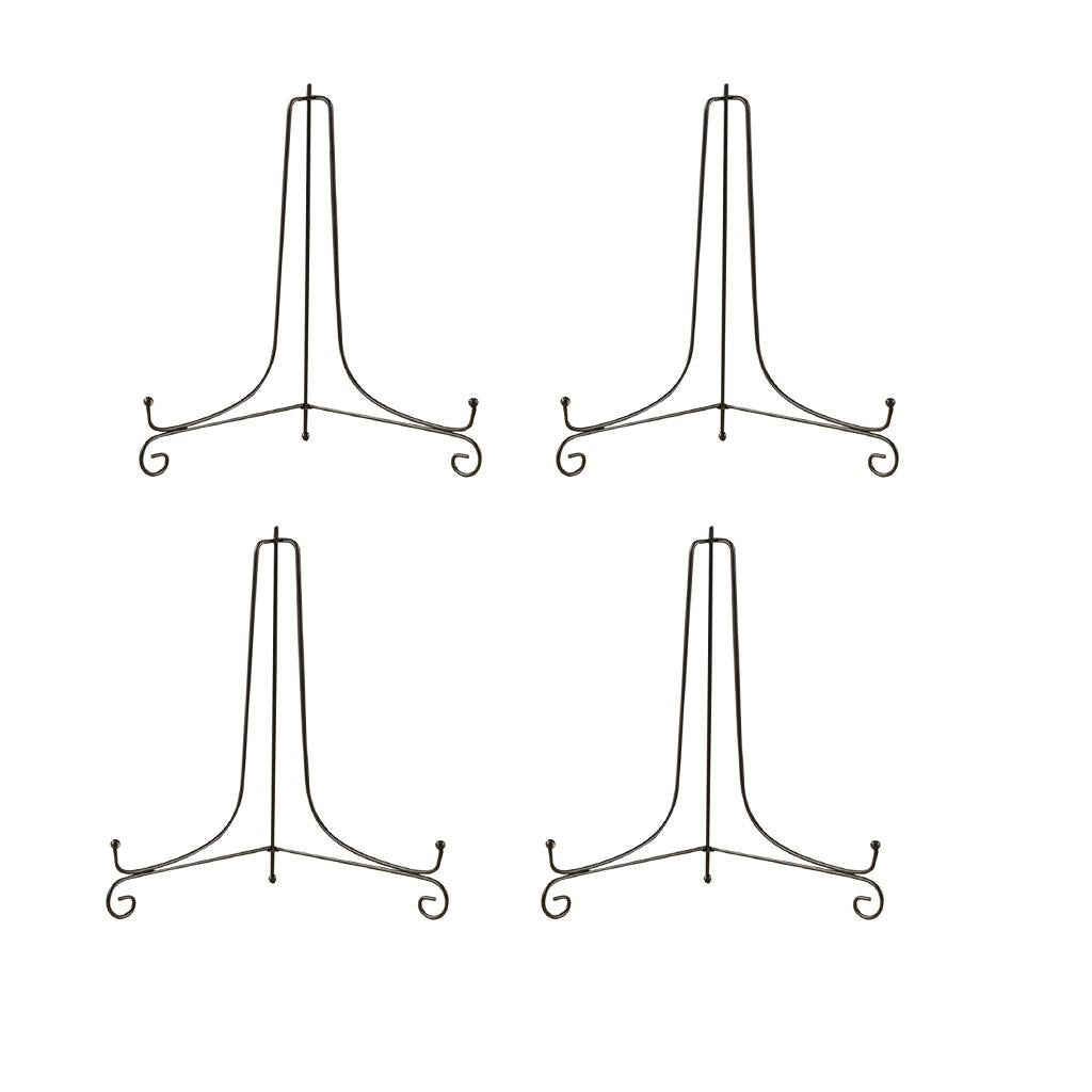 4x Iron Display Easel China Bowl Plate Display Rack Holder Stand 4inch H