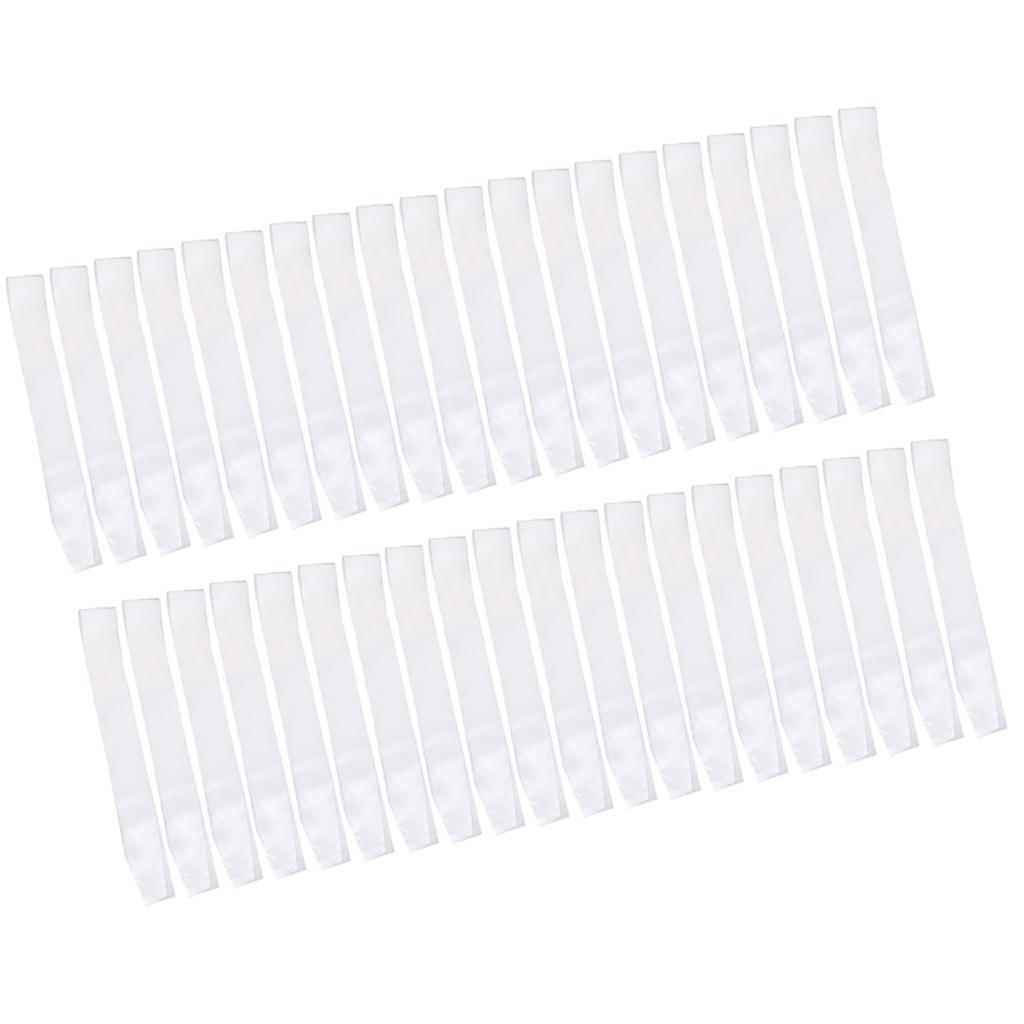 40pcs Blank Plain Satin Sash Hen Night Party Birthday Baby Shower DIY Sash