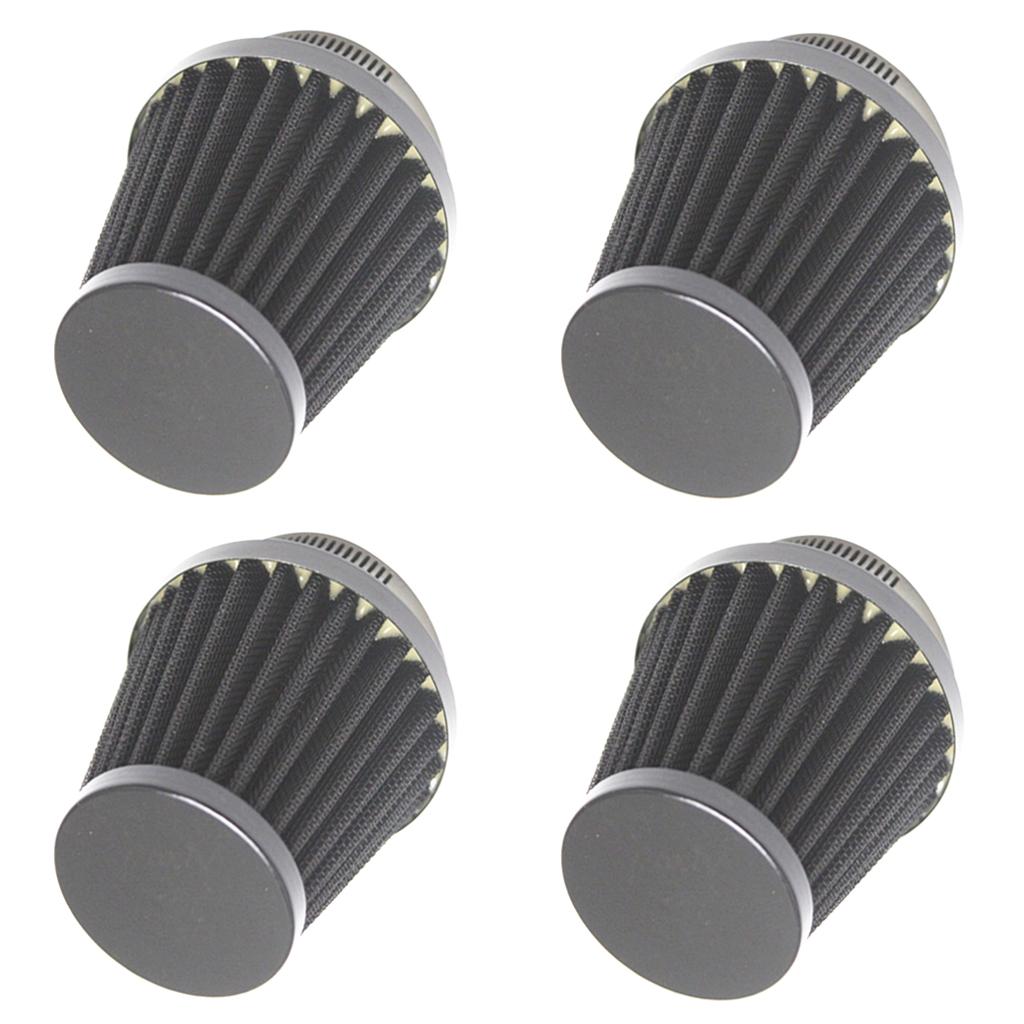 4Pcs Universal Motorcycle Dirt Bike ATV Cone Air Intake Filter Cleaner 60mm