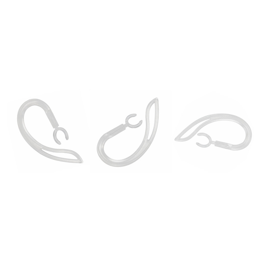 3 X Replacement Spare Ear Hook Earloop For Headset 8.0mm 9.0mm 10.0 mm Clear