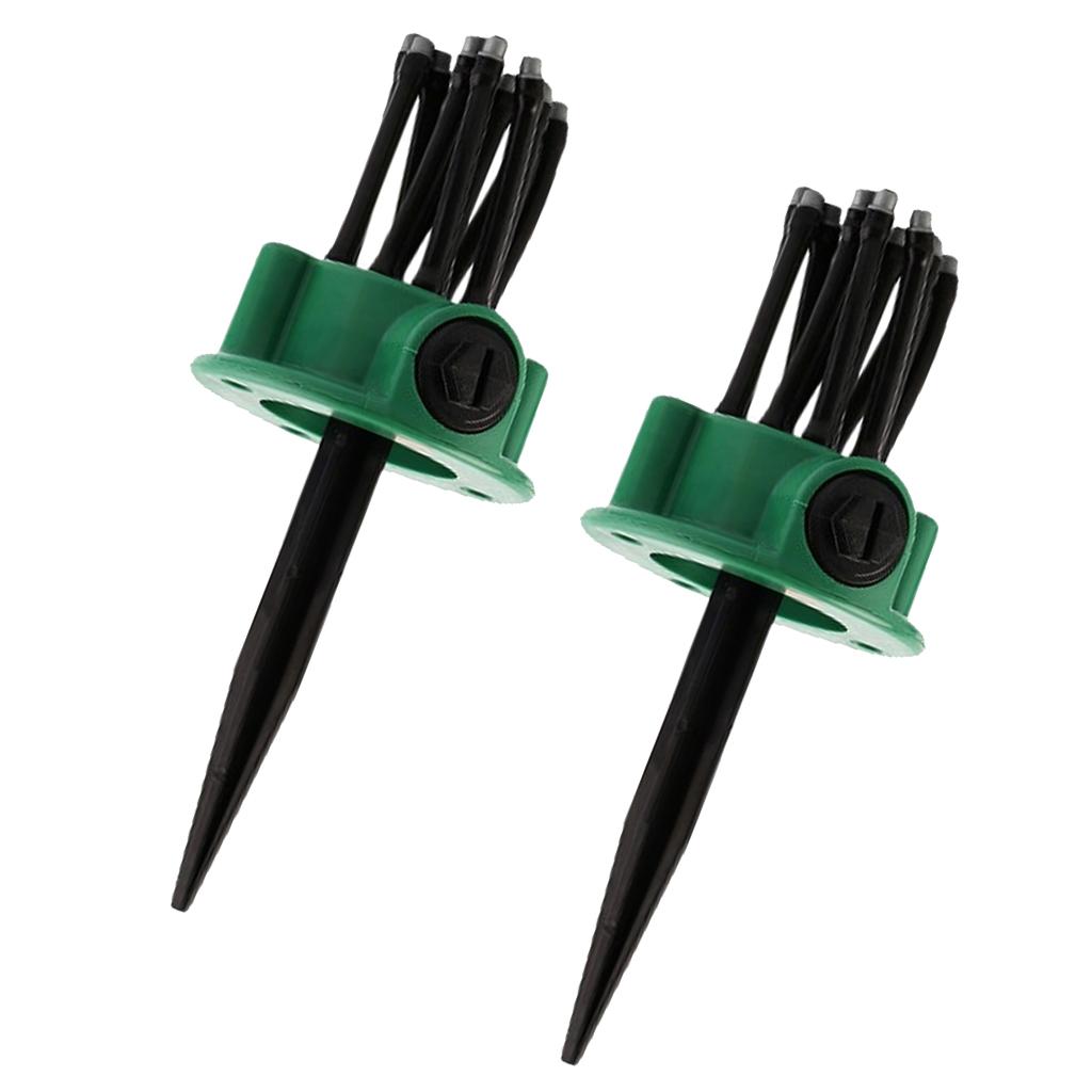 2pcs Garden Lawn Sprinkler Grass Garden Water Conserving Lawn Sprayer
