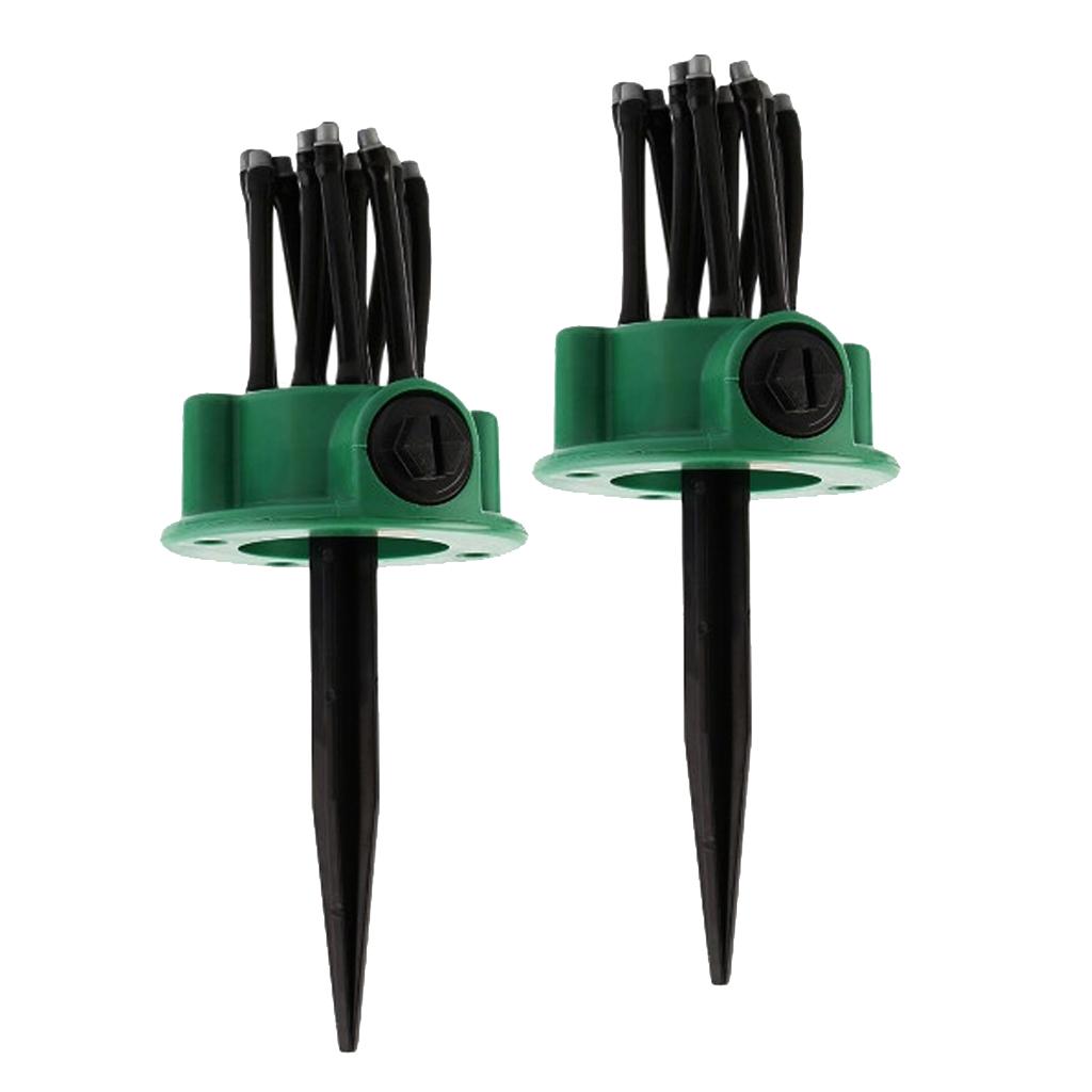 2pcs Garden Lawn Sprinkler Grass Garden Water Conserving Lawn Sprayer