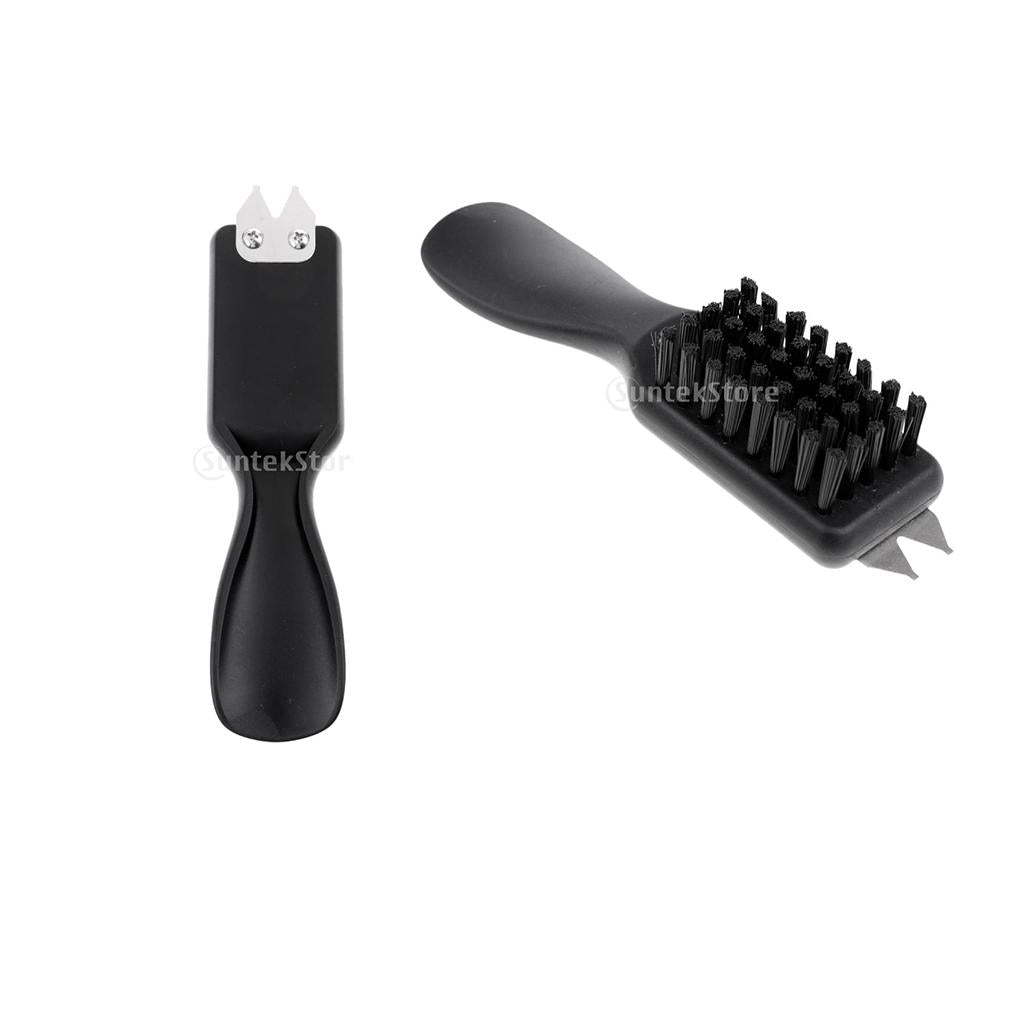 2pcs Golf Brush Groove Cleaner Nylon Shoes Brush Shoehorn Handle & Wrench