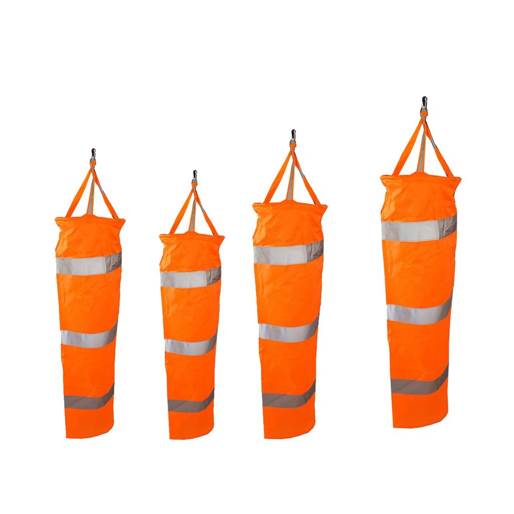 4Pcs Airport Windsock Outdoor Wind Sock Bag Reflective Belt Grommet 60-150cm