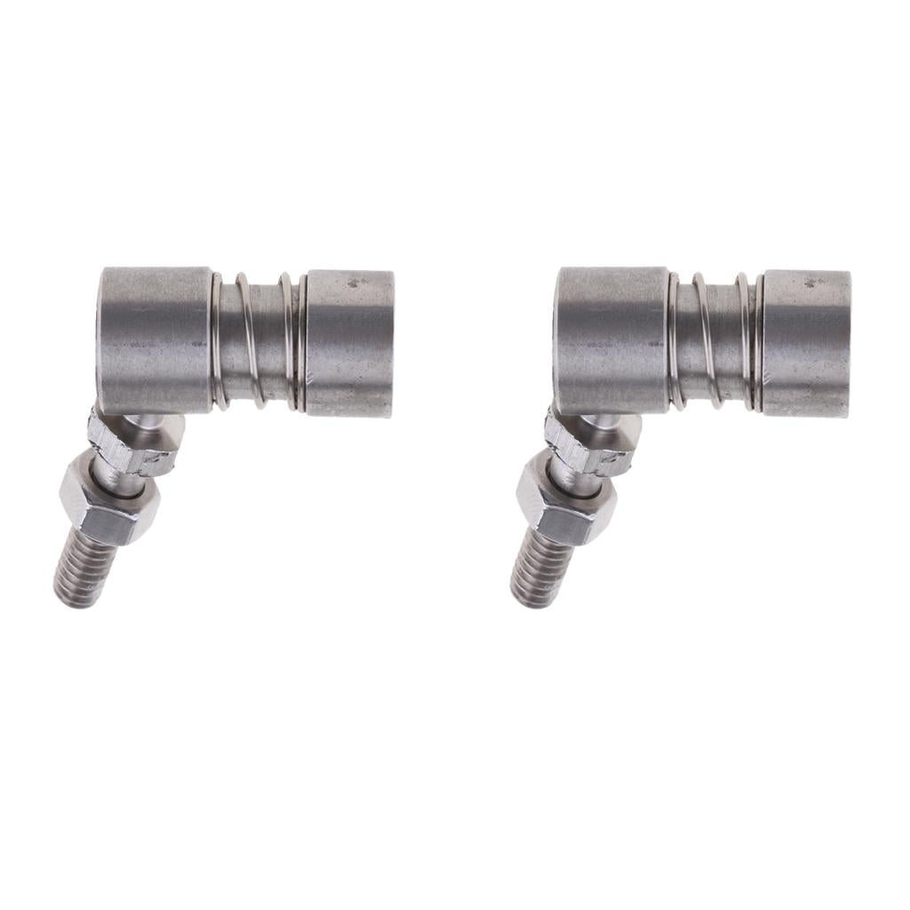 2X 304 Stainless Steel Control Cable Shift Throttle Ball Joint Boat Hardware
