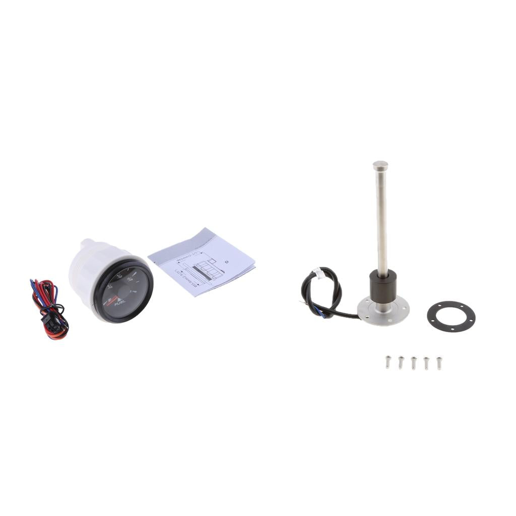 200mm Fuel & Liquid Water Level Gauge Sensor + 52mm Fuel Level Gauge