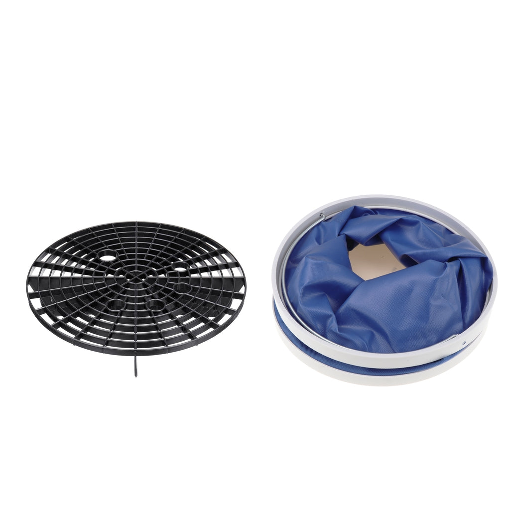 11L Collapsible Bucket Car Wash Storage+Wash Water Bucket Filter