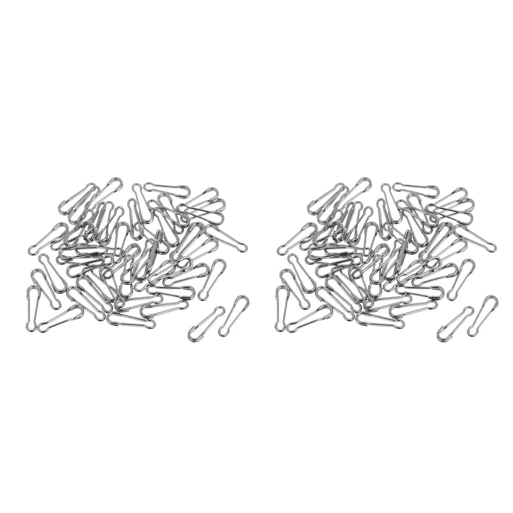 100pcs Fishing Quick Change Hawaiian Snaps Swivels Baits Lures Clip Links