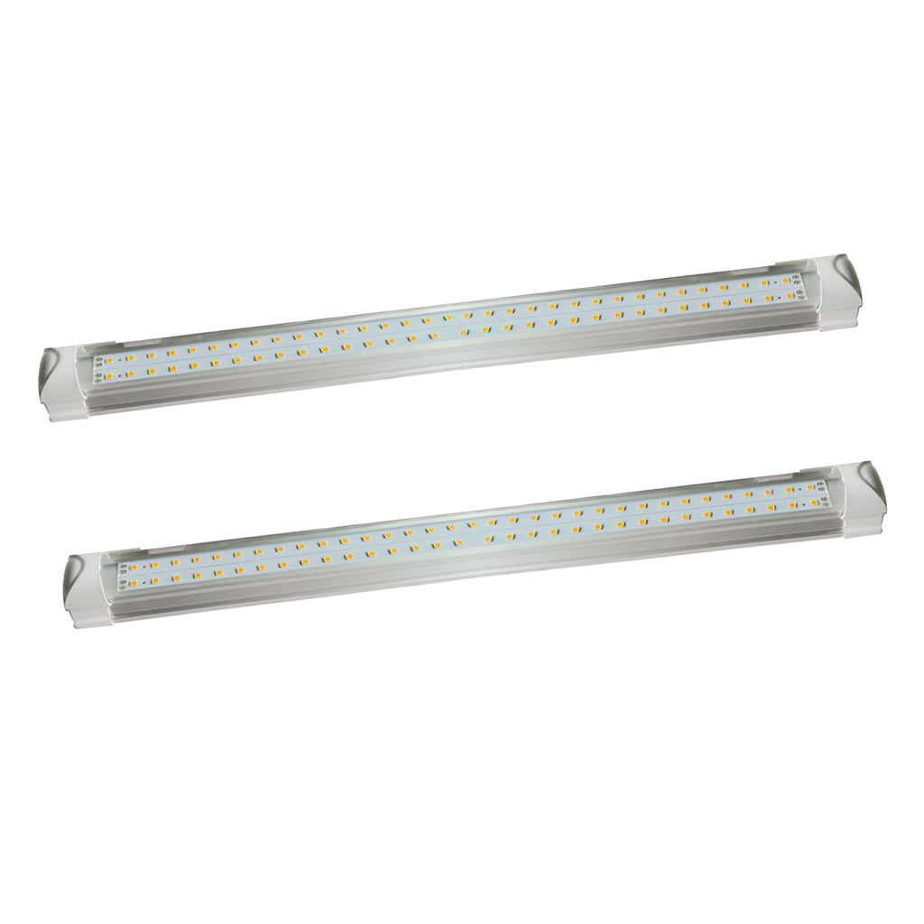 2x 90cm Full Spectrum LED Grow Light Tube Strip Plant Bloom Double Line T8