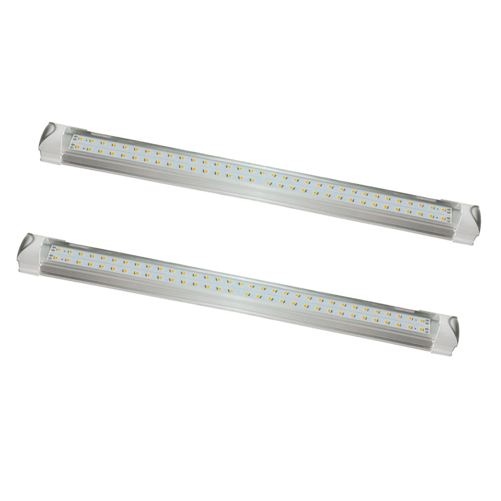 2x 90cm Full Spectrum LED Grow Light Tube Strip Plant Bloom Double Line T8