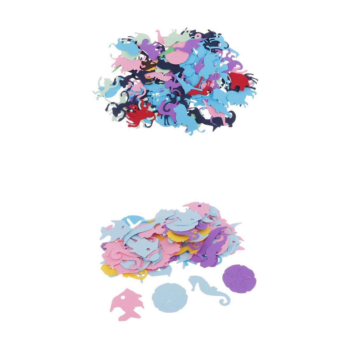 200 Pieces Animals Shape Paper Throwing Confetti Table Scatter for Party