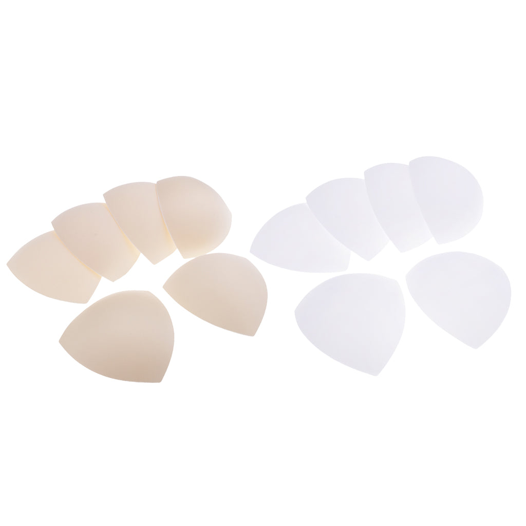 6 Pairs Soft Women's Triangle Bra Pads Inserts for Sports Bra Bikini