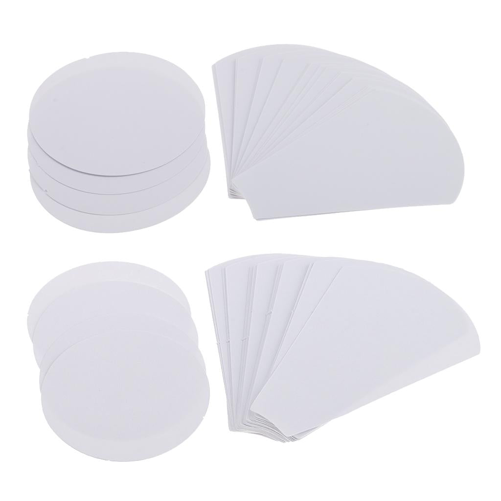 80 Pieces Flower Shape Paper Quilting Templates for Sewing Craft 56mm/71mm