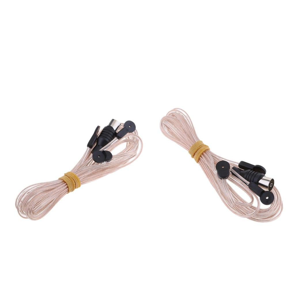 2 Pieces FM Radio Antenna Dipole Antenna for SONY Radio Stereo Receiver