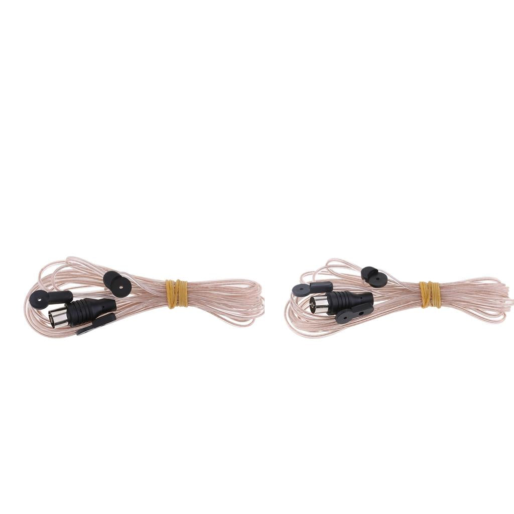 2 Pieces FM Radio Antenna Dipole Antenna for SONY Radio Stereo Receiver