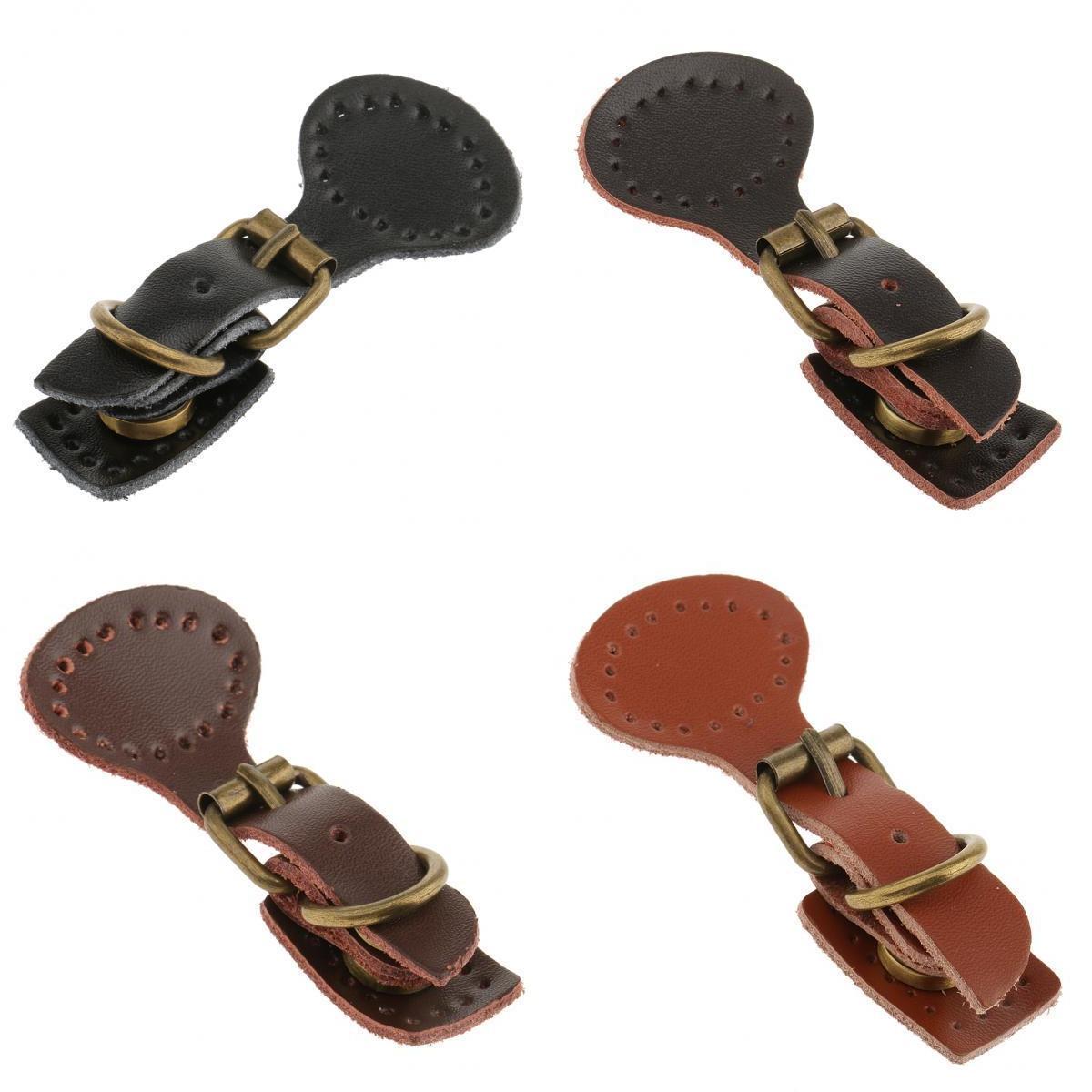 4 Sets Sew on Leather Magnetic Snap Buckles DIY Bag Handbag Replacement
