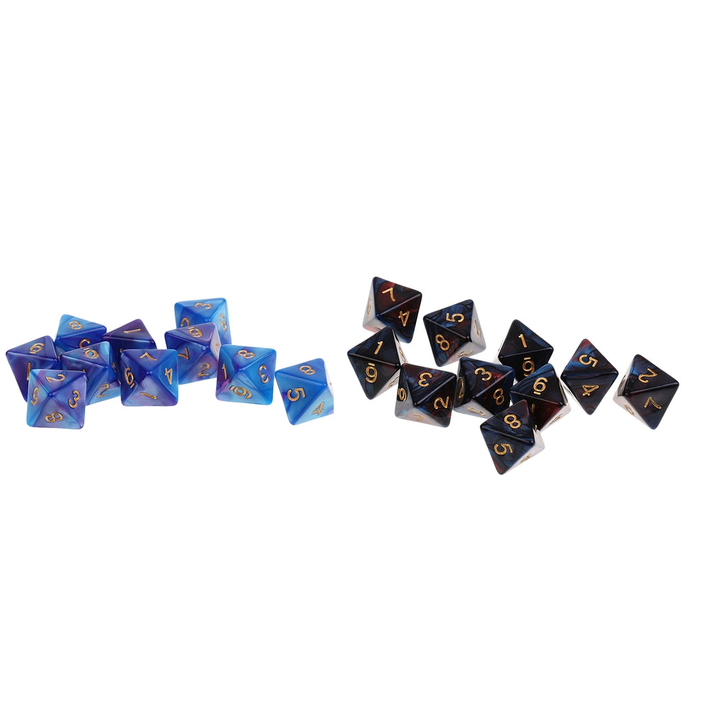 20pcs 8 Sided Dice D8 Polyhedral Dice for Dungeons and Dragons Board Game