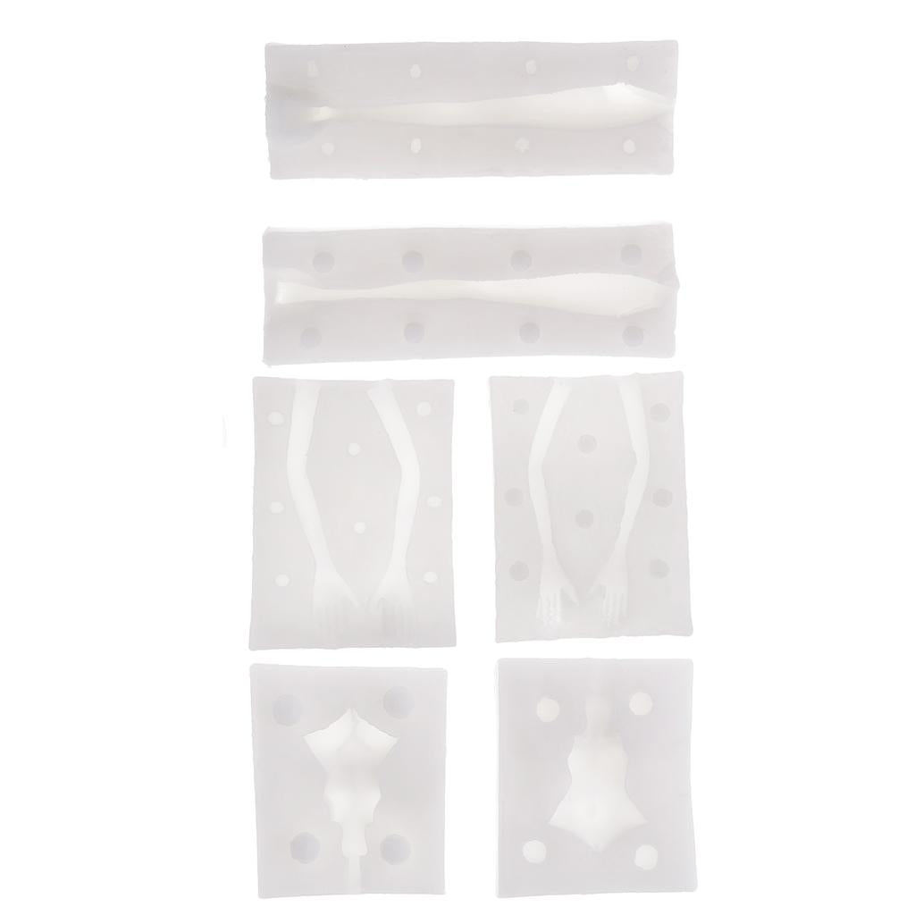 3 Set Polymer Clay Molds DIY Doll Bodies Fondant Cake Decorating Mold Tools