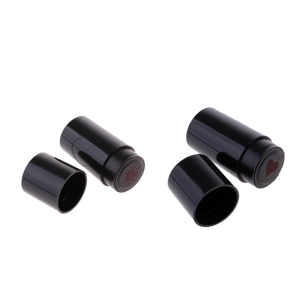 2Pcs Long Lasting Golf Ball Stamp Stamper Marker Impression Seal for Golfer
