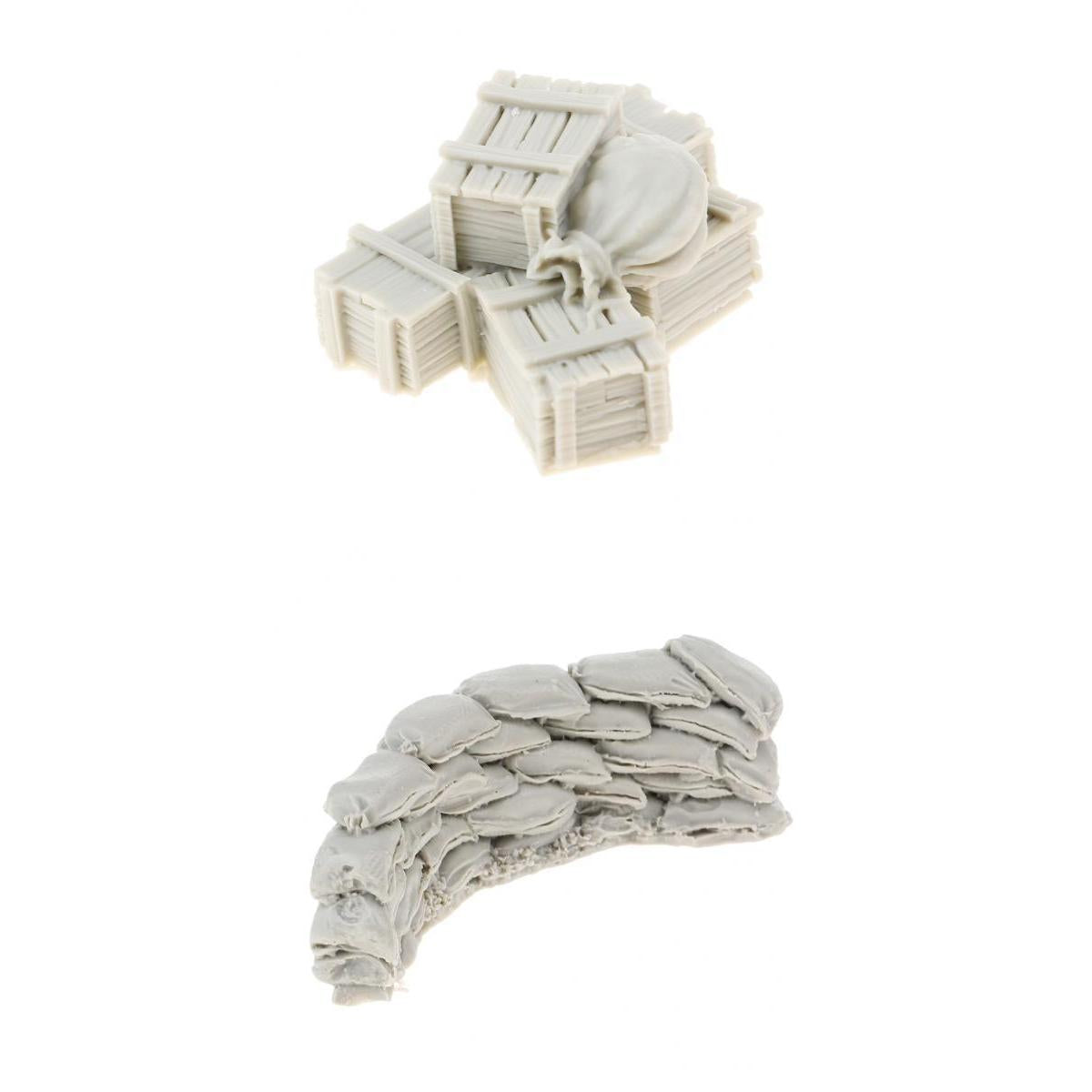 1/35 Resin Model Scene Accessories Sandbags Wall Ammunition Boxes & Bags