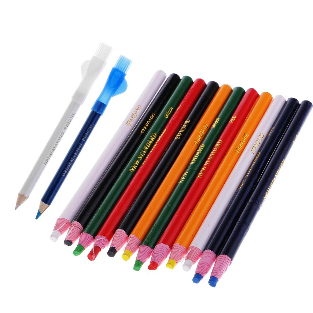 14Pcs Tailors Chalk Pen Pencil For Sewing Dressmakers DIY & Peel Off Markers