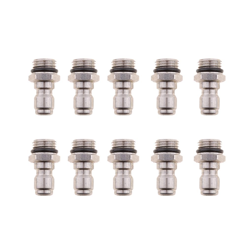 10pcs Pressure Washer Sprayer Coupling Adapter Quick Coupler Snow Foam Lance