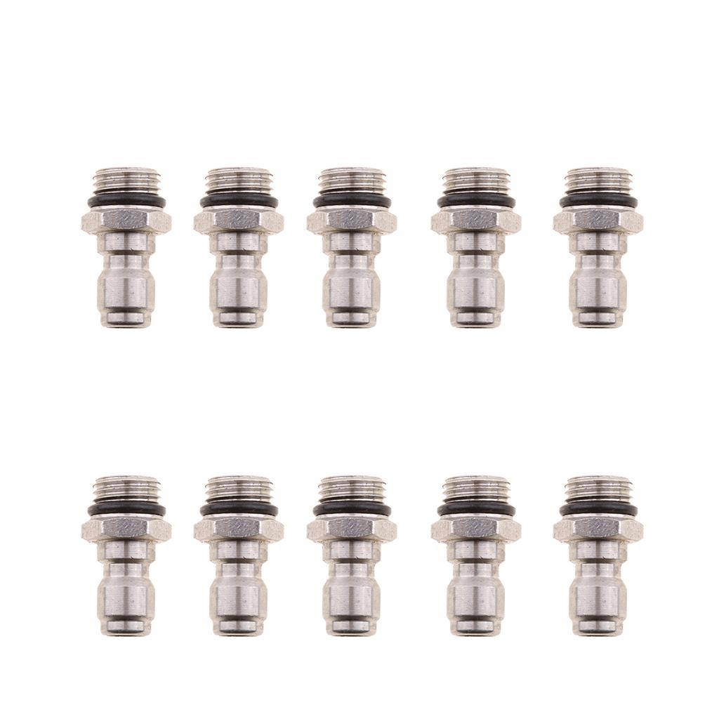 10pcs Pressure Washer Sprayer Coupling Adapter Quick Coupler Snow Foam Lance