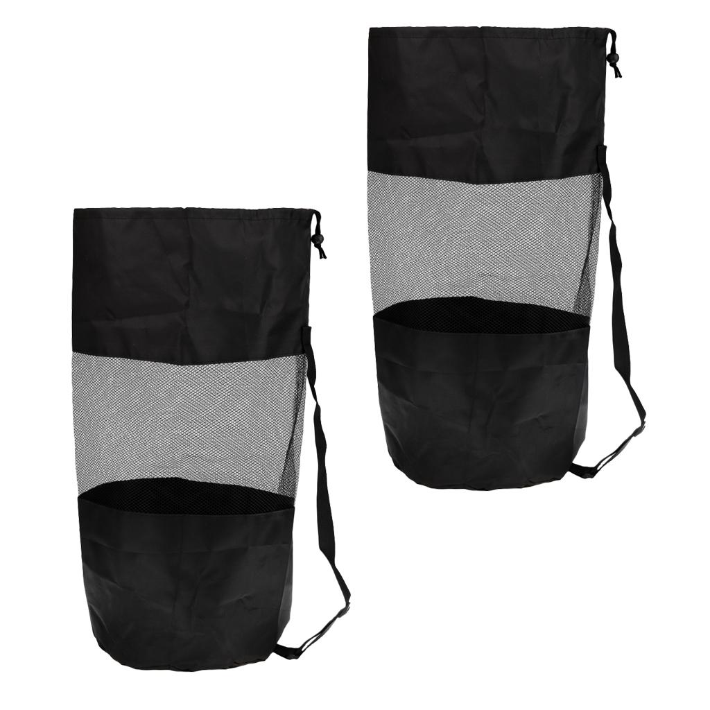 2Pcs Scuba Dive Gear Diving Snorkelling Camp Canoe Kayak Bag Mesh Sling Bag