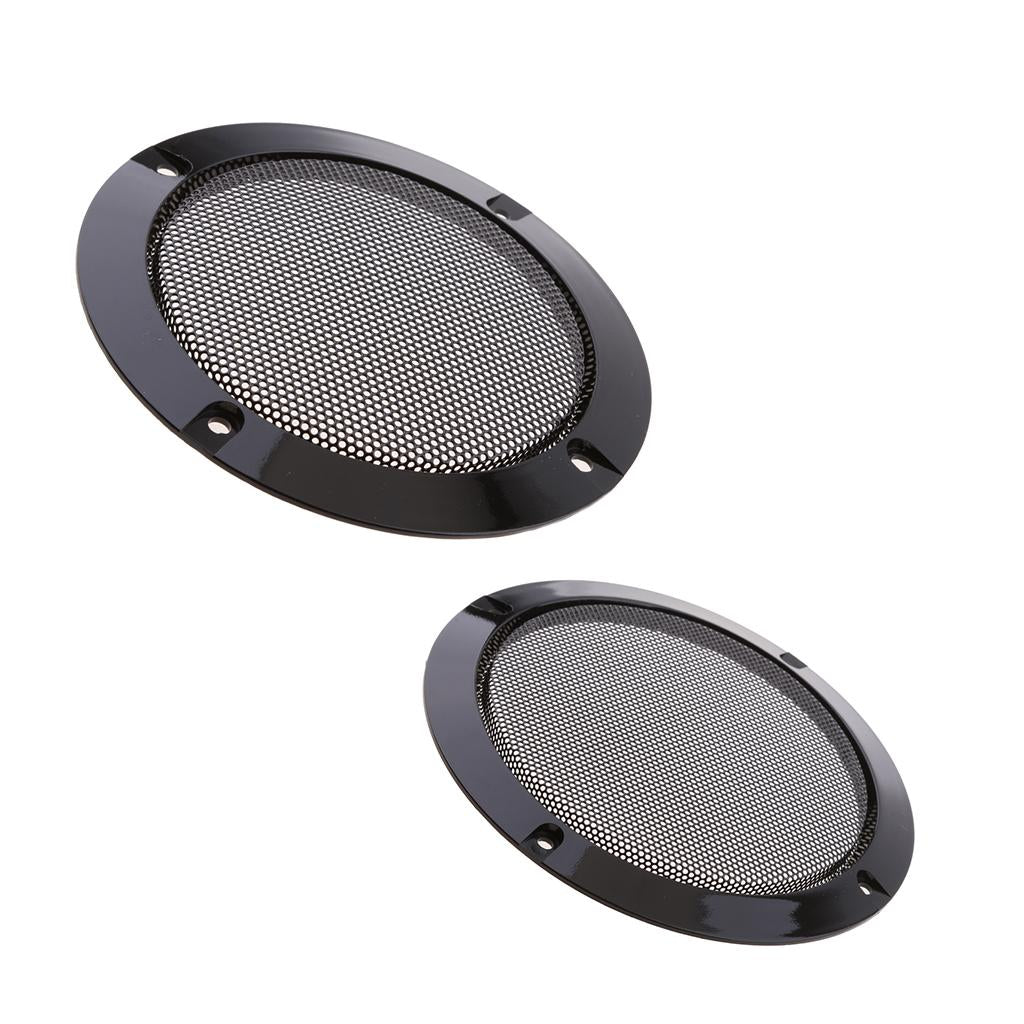 2 Sets Speaker Grills Cover Case with Screws 4Inch + 6.5Inch