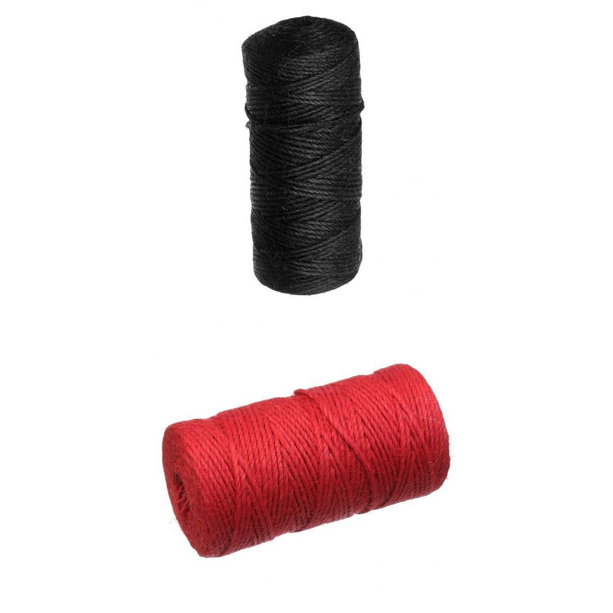 2 Rolls Natural Jute Rope Burlap Twine String Rope Cord DIY Photo Wall Decor