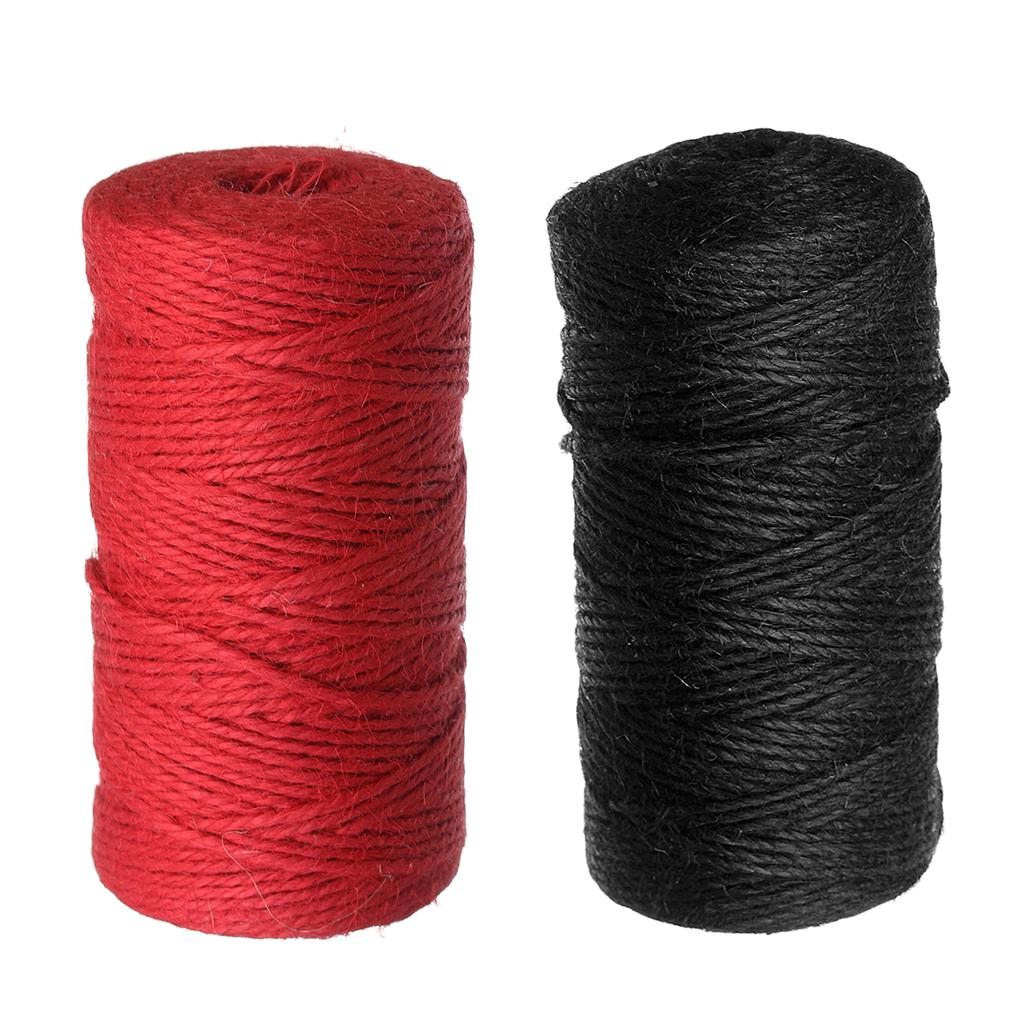 2 Rolls Natural Jute Rope Burlap Twine String Rope Cord DIY Photo Wall Decor