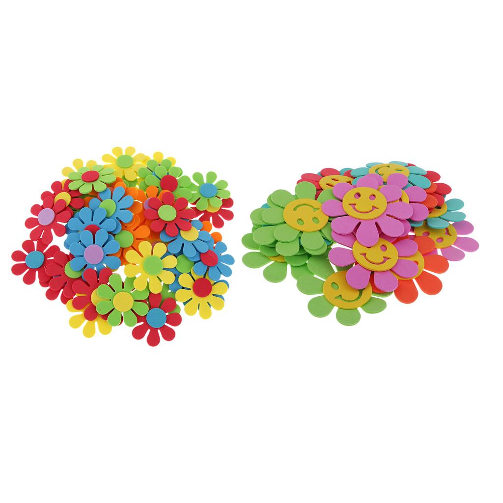 70 Pieces Mixed Self Adhesive Foam Stickers Kids Room Wall Decoration Foam