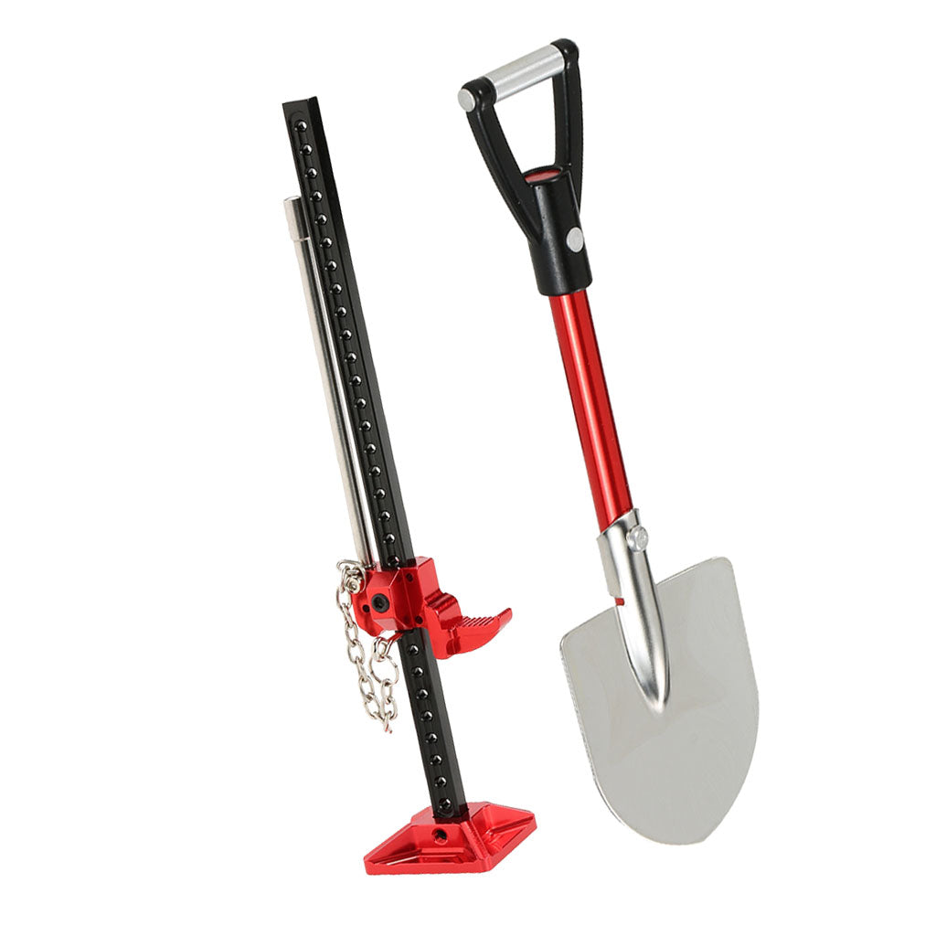 1/10 RC Rock Crawler Metal Shovel Lift Jack Model for RC4WD D90 TF2 C001 Toy
