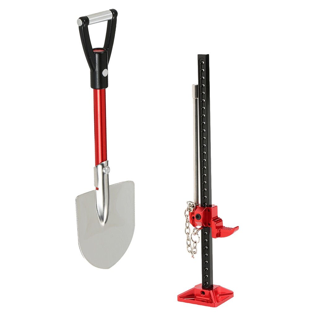 1/10 RC Rock Crawler Metal Shovel Lift Jack Model for RC4WD D90 TF2 C001 Toy