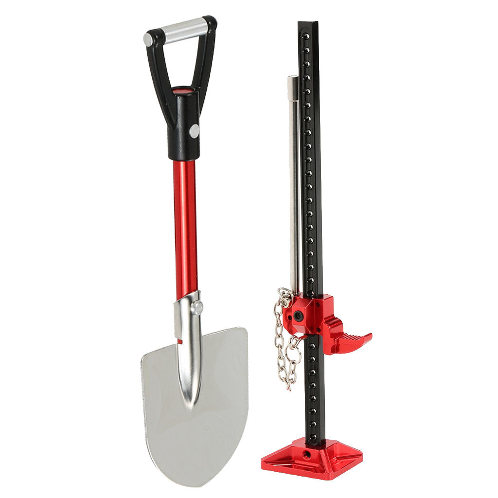 1/10 RC Rock Crawler Metal Shovel Lift Jack Model for RC4WD D90 TF2 C001 Toy